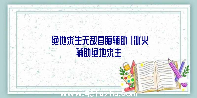 「绝地求生无敌自瞄辅助」|冰火辅助绝地求生